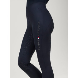 Legging Tommy Hilfiger Equestrian Elmira Winter con strass full grip mujer Cielo del desierto Azul