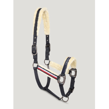 Cabezada y ramal Tommy Hilfiger Equestrian Yale con borreguillo Cielo del desierto Azul Cabezada y ramal Tommy Hilfiger Equestrian Yale con borreguillo Cielo del desierto Azul