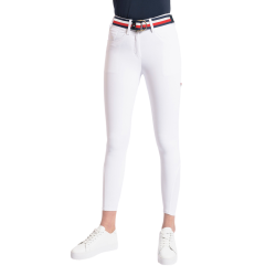 Pantalón de competición Tommy Hilfiger Equestrian Geneva para mujer con grip en las rodillas Blanco óptico Pantalón de competición Tommy Hilfiger Equestrian Geneva para mujer con grip en las rodillas Blanco óptico
