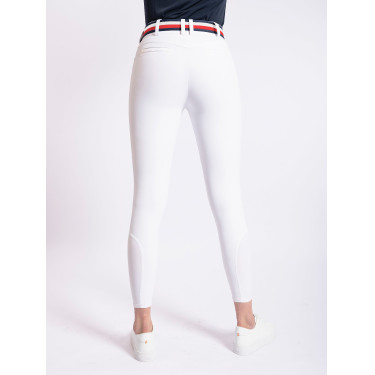 Pantalón de competición Tommy Hilfiger Equestrian Geneva para mujer con grip en las rodillas Blanco óptico Pantalón de competición Tommy Hilfiger Equestrian Geneva para mujer con grip en las rodillas Blanco óptico