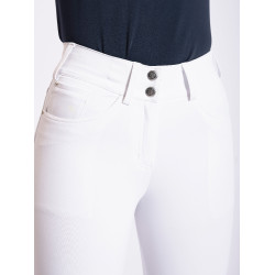 Pantalón de competición Tommy Hilfiger Equestrian Geneva para mujer con grip en las rodillas Blanco óptico Pantalón de competición Tommy Hilfiger Equestrian Geneva para mujer con grip en las rodillas Blanco óptico