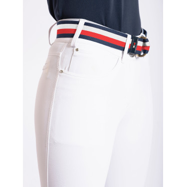 Pantalón de competición Tommy Hilfiger Equestrian Geneva para mujer con grip en las rodillas Blanco óptico Pantalón de competición Tommy Hilfiger Equestrian Geneva para mujer con grip en las rodillas Blanco óptico