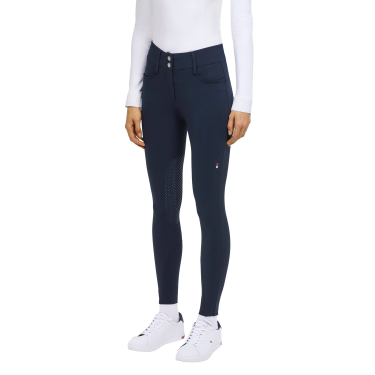 Pantalón Tommy Hilfiger Equestrian Victoria con grip en las rodillas para mujer Cielo del desierto Azul