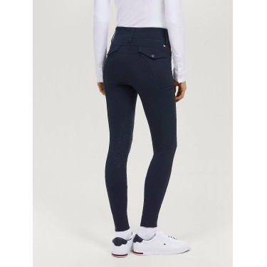 Pantalón Tommy Hilfiger Equestrian Victoria con grip en las rodillas para mujer Cielo del desierto Azul Pantalón Tommy Hilfiger Equestrian Victoria con grip en las rodillas para mujer Cielo del desierto Azul