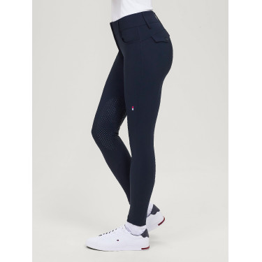 Pantalón Tommy Hilfiger Equestrian Victoria con grip en las rodillas para mujer Cielo del desierto Azul Pantalón Tommy Hilfiger Equestrian Victoria con grip en las rodillas para mujer Cielo del desierto Azul