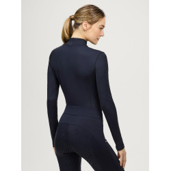 Polo de cuello alto Tommy Hilfiger Equestrian Ava para mujer Cielo del desierto Azul Polo de cuello alto Tommy Hilfiger Equestrian Ava para mujer Cielo del desierto Azul