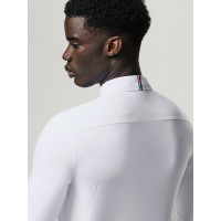 Polo de concurso de manga larga Tommy Hilfiger Equestrian Eaton para hombre Blanco óptico Polo de concurso de manga larga Tommy Hilfiger Equestrian Eaton para hombre Blanco óptico