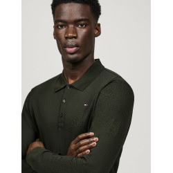 Polo de manga larga Tommy Hilfiger Equestrian Erwin hombre Negro