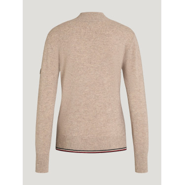 Jersey de cachemir Tommy Hilfiger Equestrian Ellery para mujer Gris pardo Marrón Jersey de cachemir Tommy Hilfiger Equestrian Ellery para mujer Gris pardo Marrón