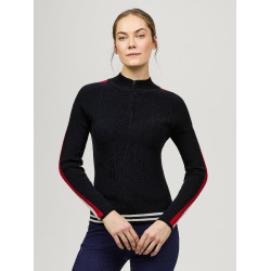 Chaqueta con cremallera Tommy Hilfiger Equestrian Carol para mujer Cielo del desierto Azul