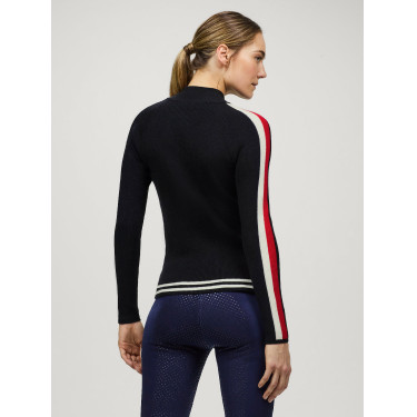 Chaqueta con cremallera Tommy Hilfiger Equestrian Carol para mujer Cielo del desierto Azul Chaqueta con cremallera Tommy Hilfiger Equestrian Carol para mujer Cielo del desierto Azul