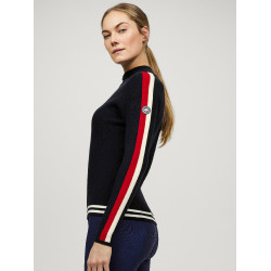 Chaqueta con cremallera Tommy Hilfiger Equestrian Carol para mujer Cielo del desierto Azul Chaqueta con cremallera Tommy Hilfiger Equestrian Carol para mujer Cielo del desierto Azul