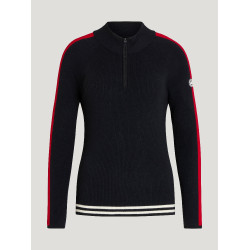 Chaqueta con cremallera Tommy Hilfiger Equestrian Carol para mujer Cielo del desierto Azul Chaqueta con cremallera Tommy Hilfiger Equestrian Carol para mujer Cielo del desierto Azul