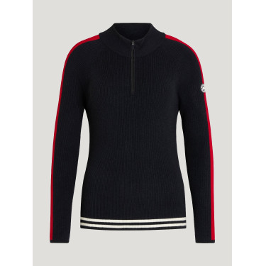 Chaqueta con cremallera Tommy Hilfiger Equestrian Carol para mujer Cielo del desierto Azul Chaqueta con cremallera Tommy Hilfiger Equestrian Carol para mujer Cielo del desierto Azul