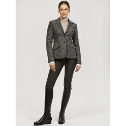 Americana blazer Tommy Hilfiger Equestrian Albany tweed mujer Gris mezclado
