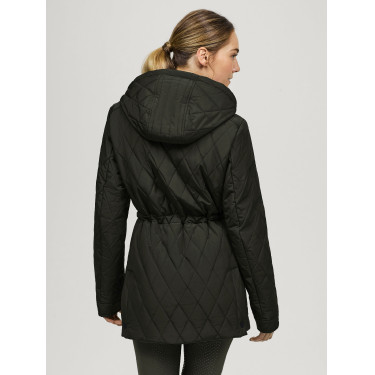 Chaqueta acolchada Tommy Hilfiger Equestrian Forest para mujer Negro Chaqueta acolchada Tommy Hilfiger Equestrian Forest para mujer Negro