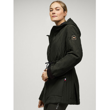 Chaqueta acolchada Tommy Hilfiger Equestrian Forest para mujer Negro Chaqueta acolchada Tommy Hilfiger Equestrian Forest para mujer Negro