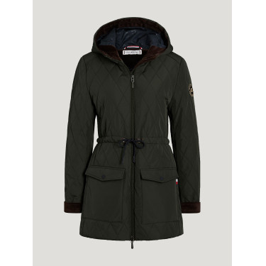 Chaqueta acolchada Tommy Hilfiger Equestrian Forest para mujer Negro Chaqueta acolchada Tommy Hilfiger Equestrian Forest para mujer Negro