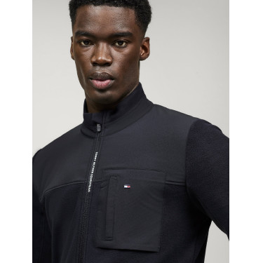 Chaqueta polar Tommy Hilfiger Equestrian Woodstock para hombre Cielo del desierto Azul Chaqueta polar Tommy Hilfiger Equestrian Woodstock para hombre Cielo del desierto Azul