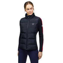Chaleco acolchado sin mangas Tommy Hilfiger Equestrian Aurora para mujer Cielo del desierto Azul Chaleco acolchado sin mangas Tommy Hilfiger Equestrian Aurora para mujer Cielo del desierto Azul