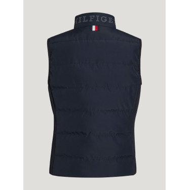 Chaleco acolchado sin mangas Tommy Hilfiger Equestrian Aurora para mujer Cielo del desierto Azul Chaleco acolchado sin mangas Tommy Hilfiger Equestrian Aurora para mujer Cielo del desierto Azul