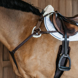 Pechopetral de 5 puntos con elásticos New English Collection Dy'on Castaño Marrón Pechopetral de 5 puntos con elásticos New English Collection Dy'on Castaño Marrón