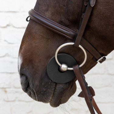 Anillos para embocadura Silicone Grooming Deluxe de Kentucky Negro Anillos para embocadura Silicone Grooming Deluxe de Kentucky Negro