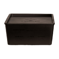 Caja de Alimentos con tapa Grooming Deluxe de Kentucky Negro