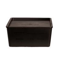 Caja de Alimentos con tapa Grooming Deluxe de Kentucky Negro Caja de Alimentos con tapa Grooming Deluxe de Kentucky Negro
