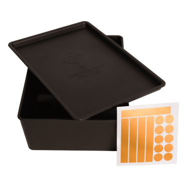 Caja de Alimentos con tapa Grooming Deluxe de Kentucky Negro Caja de Alimentos con tapa Grooming Deluxe de Kentucky Negro