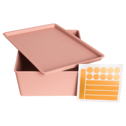 Caja de Alimentos con tapa Grooming Deluxe de Kentucky Rosa viejo