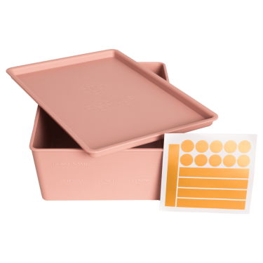Caja de Alimentos con tapa Grooming Deluxe de Kentucky Rosa viejo
