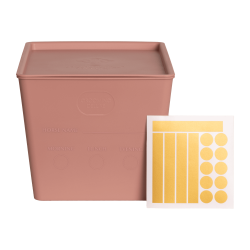 Caja de Alimentos con tapa Grooming Deluxe de Kentucky Rosa viejo