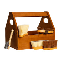 Caja para Cepillos y Silla Grooming Deluxe de Kentucky Madera Beige Caja para Cepillos y Silla Grooming Deluxe de Kentucky Madera Beige