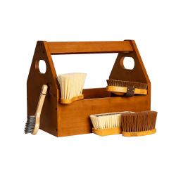 Caja para Cepillos y Silla Grooming Deluxe de Kentucky Madera Beige Caja para Cepillos y Silla Grooming Deluxe de Kentucky Madera Beige