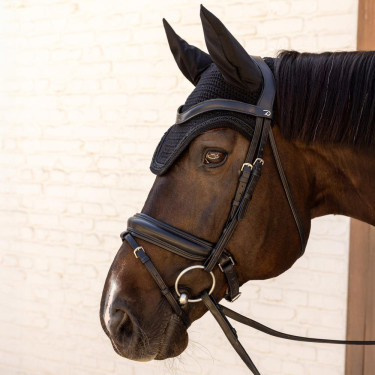 Capa antimoscas Kentucky Wellington Velvet Mini Perlas Negro Capa antimoscas Kentucky Wellington Velvet Mini Perlas Negro