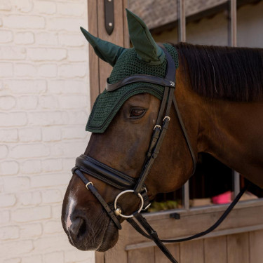 Capa antimoscas Kentucky Wellington Velvet Mini Perlas Verde abeto Capa antimoscas Kentucky Wellington Velvet Mini Perlas Verde abeto