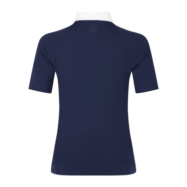 Camiseta de concurso Kentucky Classic para mujer con cremallera con purpurina de manga corta Marino Azul marino