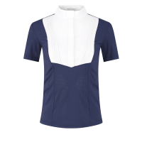 Camisa de concurso Kentucky mujer Heritage Air de manga corta Marino Azul marino