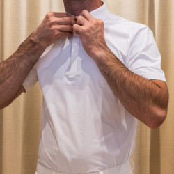 Camisa de concurso Kentucky para hombre Classic de manga corta Blanco Camisa de concurso Kentucky para hombre Classic de manga corta Blanco