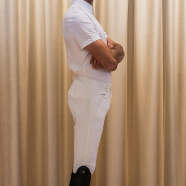 Camisa de concurso Kentucky para hombre Classic de manga corta Blanco Camisa de concurso Kentucky para hombre Classic de manga corta Blanco