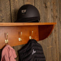 Estante para casco con 5 ganchos Grooming Deluxe by Kentucky Madera Beige Estante para casco con 5 ganchos Grooming Deluxe by Kentucky Madera Beige
