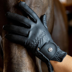 Guantes de equitación Kentucky con agarre Negro Guantes de equitación Kentucky con agarre Negro