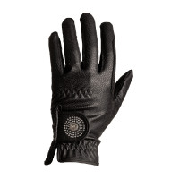 Guantes de equitación Kentucky Grip y Purpurina Negro