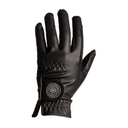 Guantes de equitación Kentucky Grip y Purpurina Negro