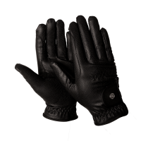 Guantes de equitación Kentucky invierno con agarre Negro