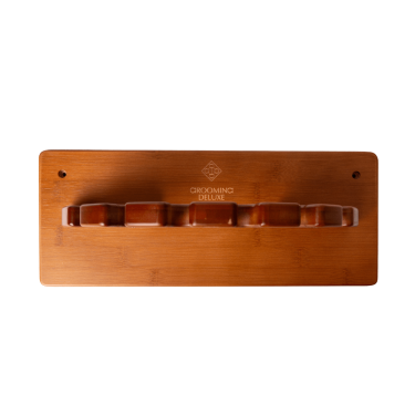 Porta-variadores redondo Grooming Deluxe de Kentucky Madera Beige