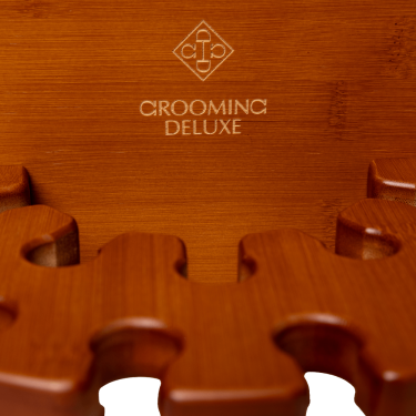 Porta-variadores redondo Grooming Deluxe de Kentucky Madera Beige
