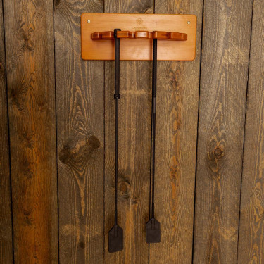 Porta-variadores redondo Grooming Deluxe de Kentucky Madera Beige