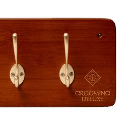 Percha para cinchas y chaquetas 10 ganchos Grooming Deluxe de Kentucky Madera Beige Percha para cinchas y chaquetas 10 ganchos Grooming Deluxe de Kentucky Madera Beige